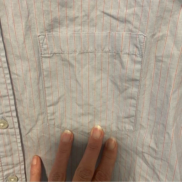 J.Crew Men’s Button Down Shirt Size Medium Slim Pin Stripe Preppy - Picture 3 of 10